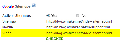 Video Sitemaps available
