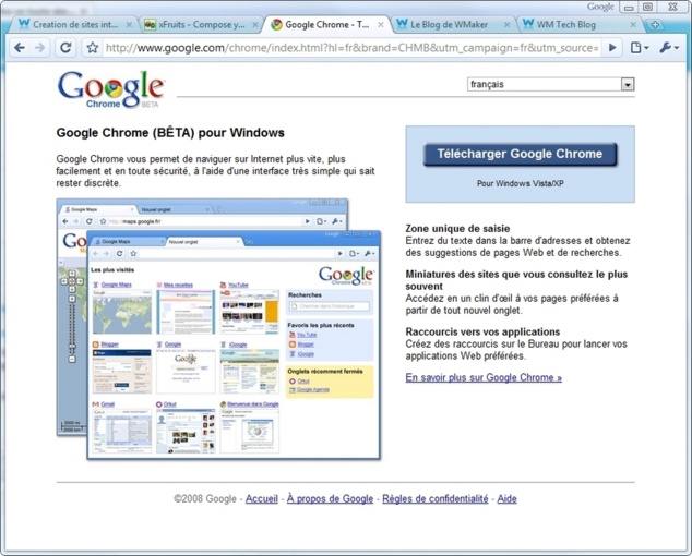 Chrome, google Web browser