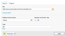 Rss Import/Export. A new content source for your sites