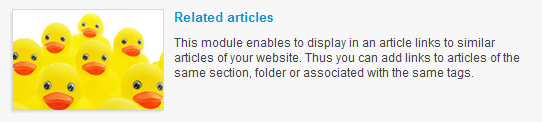 Related Articles module: boost the number of viewed pages of your site