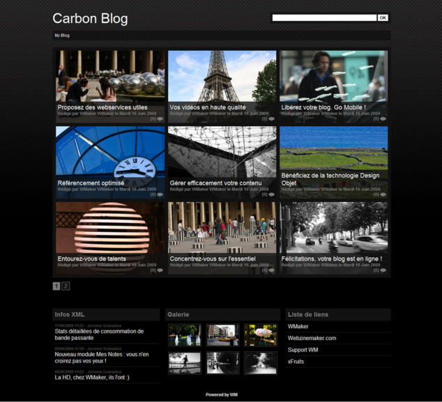 Carbon Template for Blog+