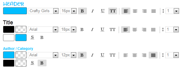 New interface of fonts setting