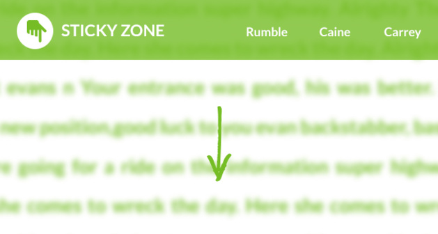 Stickyzone: Keep your logo always displayed!