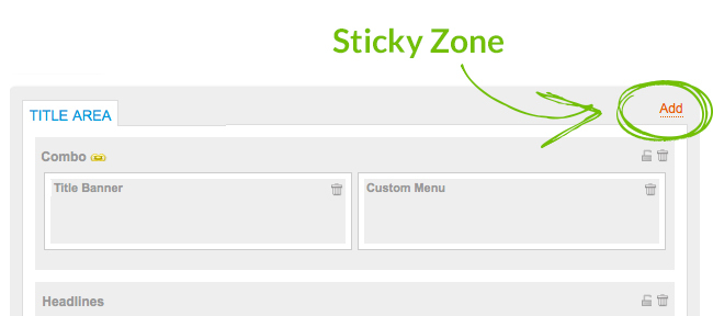 Stickyzone: Keep your logo always displayed!