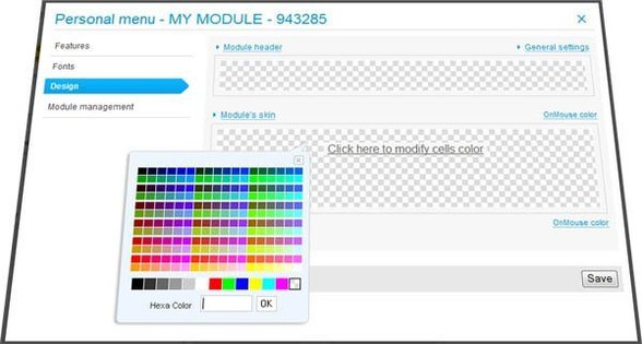 Modules settings : new ergonomics